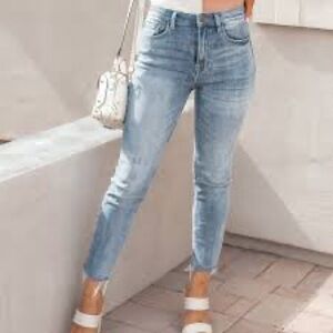 RISEN High Rise Clean Skinny Jean | PLUS